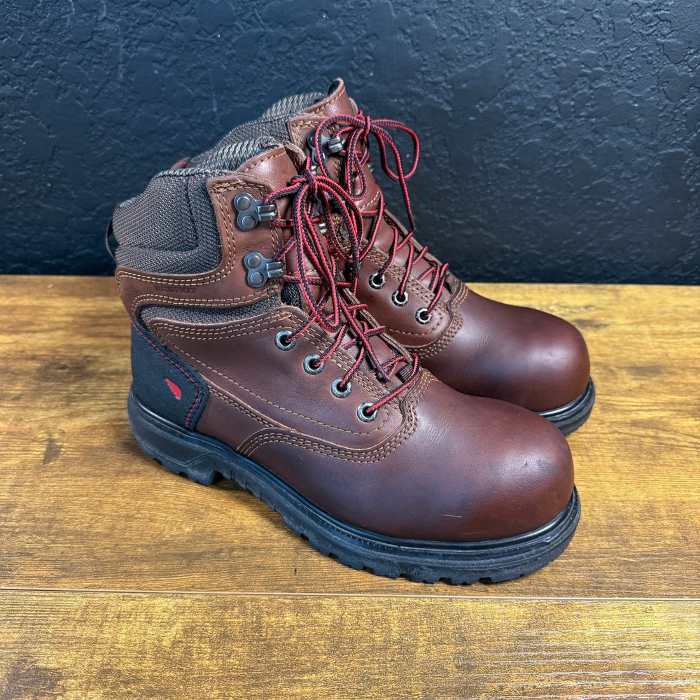Red Wing BRNR XP 2347 Brown Leather Waterproof Carbon Toe Work Boots Women 6.5